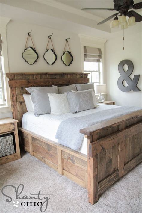 This diy king headboard plan will certainly add all the vibes to your room! DIY Reclaimed Wood King Size Farmhouse Bed ! by ...