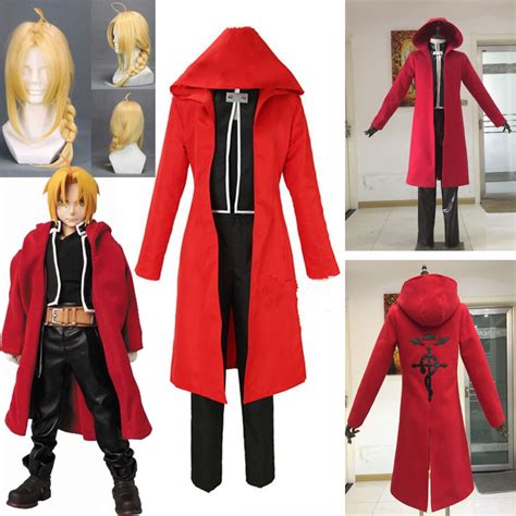 Anime Full Metal Alchemist Cosplay Edward Elric Cosplay Costume