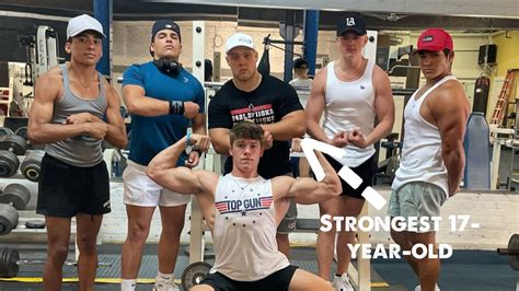 Lifting With The Strongest 17 Year Old Damion Ginac Youtube