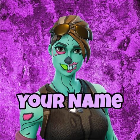 Make A Fortnite Profile Picture With Name And Skin By