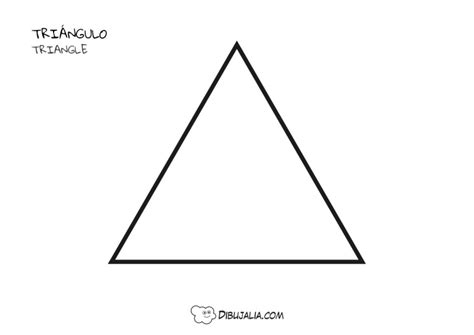 Formas Triángulo Dibujo 1252 Dibujalia Dibujos Para Colorear Y