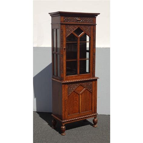 You'll receive email and feed alerts when new items arrive. Antique Spanish Style Curio Display Cabinet W Storage ...