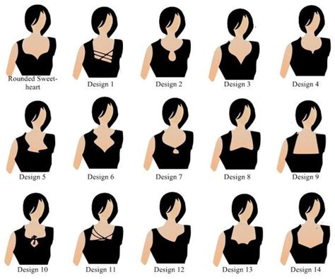 Blouse Necklines All Designs For Beginners Patterns Ladies Sizes