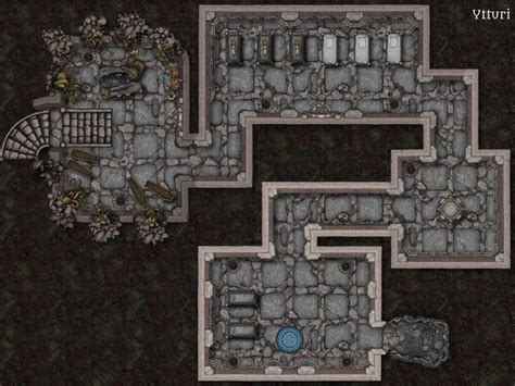 A Catacomb Battlemap Feel Free To Use It Inkarnate Catacombs