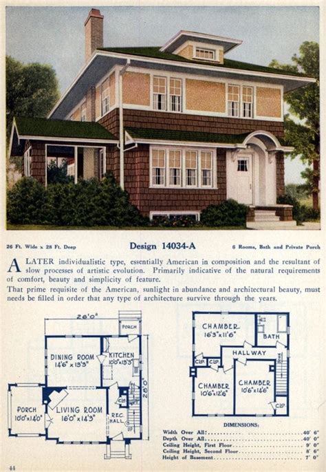 74 Beautiful Vintage Home Designs And Floor Plans From The 1920s Click