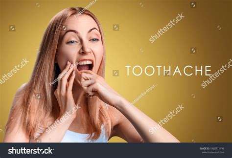 Young Girl Suffers Toothache Wisdom Tooth Stock Photo 1830271796