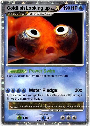 Pokémon Goldfish Looking Up Power Swim My Pokemon Card