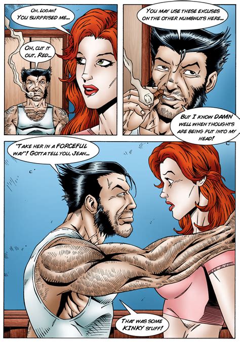 Jean Grey Cheats On Scott Summers By Fucking Logan Leandro Comics Page Imhentai