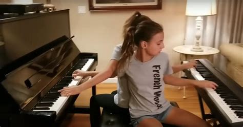 11 Year Old Twins Rock The House With Improv Boogie Woogie Piano Skills