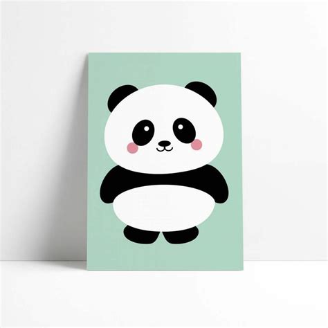 Postcard Pandamint Kids Canvas Art Canvas Painting Diy Mini Canvas Art