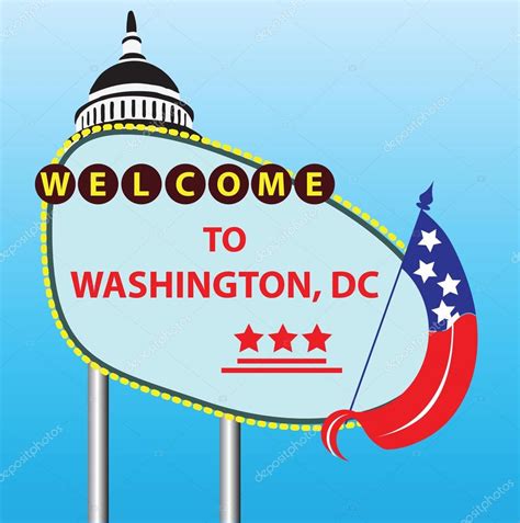 Welcome To Washington Dc — Stock Vector © Vipdesignusa 13514795