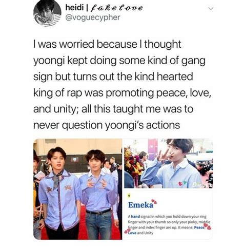 What Does The Bts Hand Sign Mean Bts