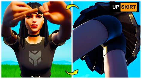 Fortnite Upskirt Cam Thicc Charlotte Skin Showcased In Replay Mode With Rare Emotes 😍 ️