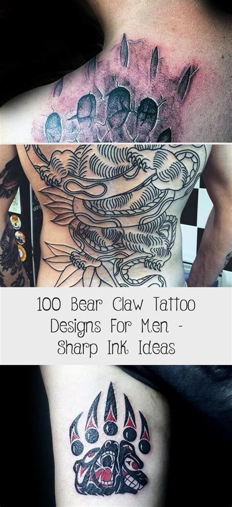 When you get a dragon tattoo, you need to make sure that the tattoo has all its classic details like the dragon claws, flames, scales. 100 Bear Claw Tattoo Designs For Men - Sharp Ink Ideas
