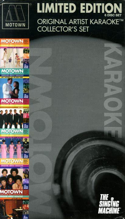 Various Motown Original Artist Karaoke Collectors Set 6 Cd