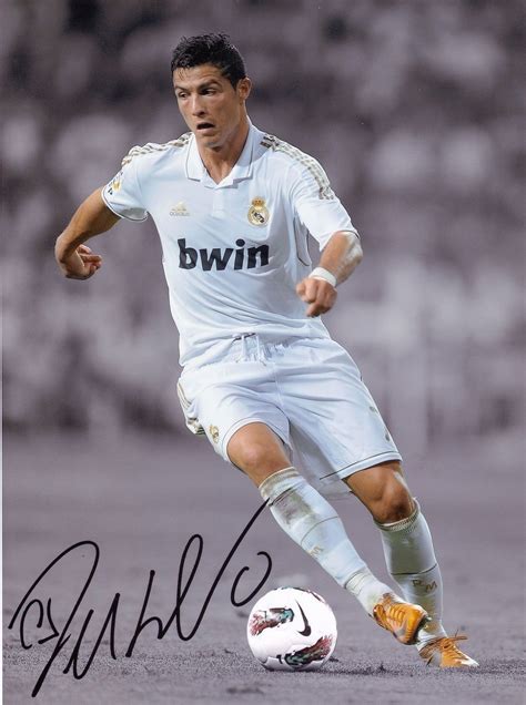 Cristiano Ronaldo Real Madrid Autograph Signed Pp Photo Poster Ebay