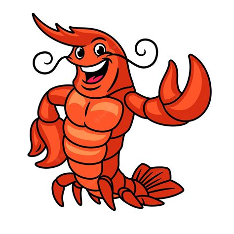 Premium Vector Lobster Mascot Logo Character