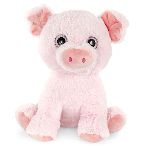 Super Soft Plush Corduroy Cuddle Farm Sitting Pig Stuffed Animal Toy