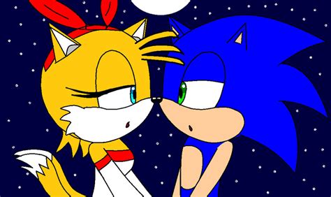 Sonic And Tails Going In For Their First Kiss By Hyperspike759 On