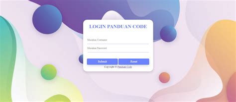 Cara Membuat Desain Form Login HTML Terbaru