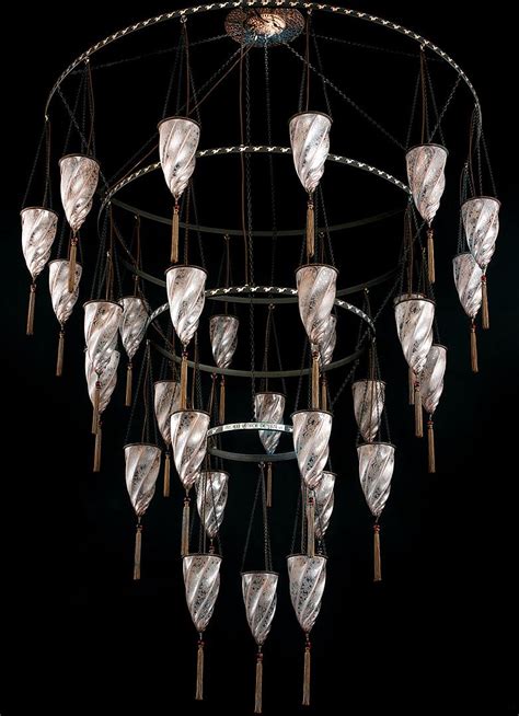 Sculptor and designer marcantonio raimondi malerba tells little intimate stories through his 'instinct illumination', a new series of lighting sculptures. Huge Fortuny style Murano glass foyer chandelier with 30 ...