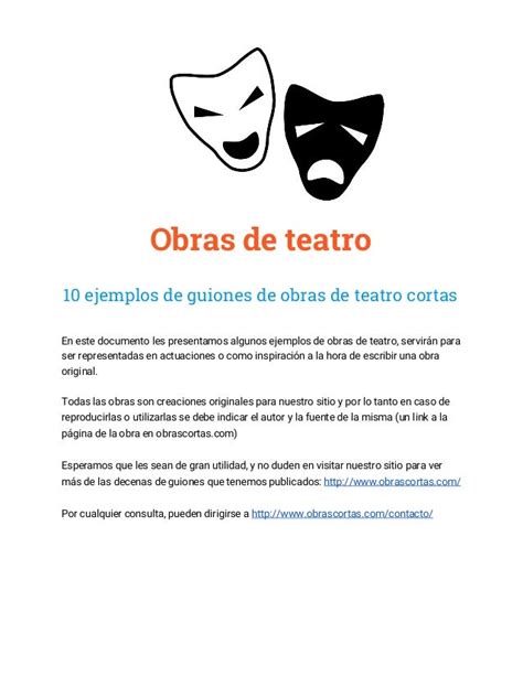 Ejemplos De Obras De Teatro De Tragedia Opciones De Ejemplo