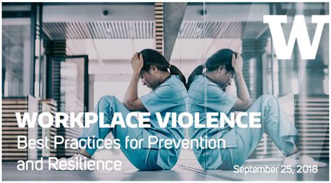 Workplace Violence Best Practices For Prevention And Resilience Resource Page Occupational