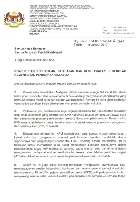 Oleh itu, wujudnya pengurusan pelbagai budaya ini di sekolah. Muat Turun Surat Siaran Pengurusan Kebersihan, Kesihatan ...