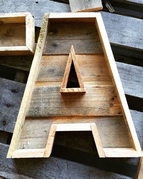Pallet Letter Rustic Letter Reclaimed Wood Marquee Di