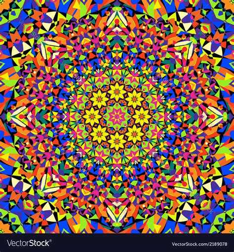 Seamless Kaleidoscope Pattern Royalty Free Vector Image