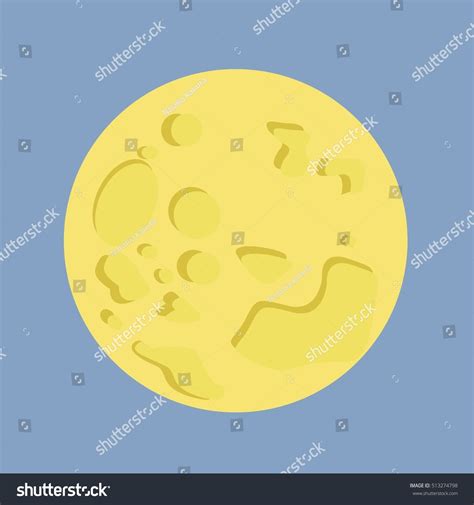Cheese Moon Vector Illustration Stock Vector Royalty Free 513274798