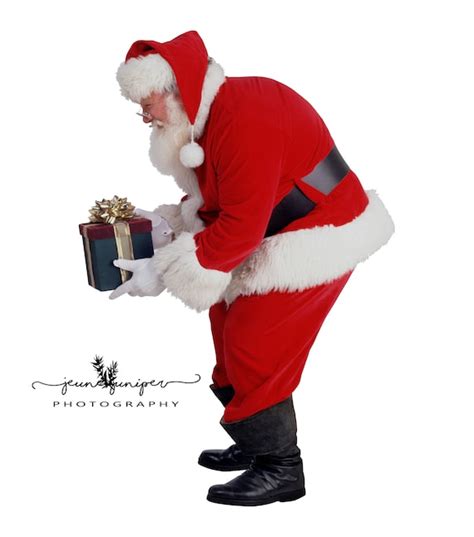 Santa Claus With T Png Overlay Digital Art Etsy