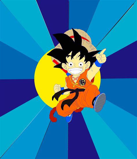 Artstation Character Blend Goku And Luffy