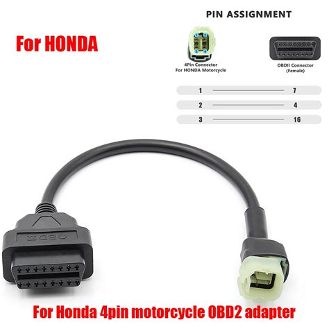 Obd Motorcycle Cable For Honda 4 Pin6 Pin Plug Cable Diagnostic Cable