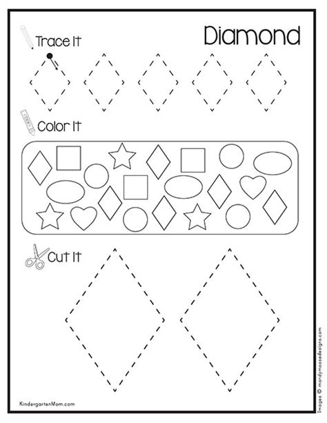 Free Kindergarten Shapes Worksheets Worksheet24