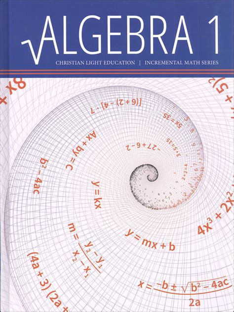 Algebra 1 Textbook Sunrise Edition Christian Light 9780878138937