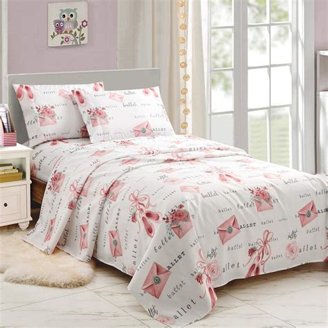3 piece twin bedroom set. WPM Kids Collection Bedding 3 Piece Pink White Twin Size ...