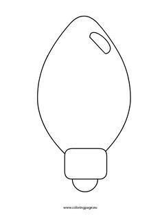 We hope you will enjoy these christmas coloring pages, coloring sheets and coloring book pictures. Printable Christmas Light Bulb Template from ...