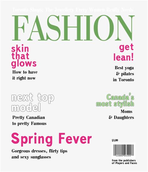 Download Transparent Blank Magazine Cover Template Clipart Magazine