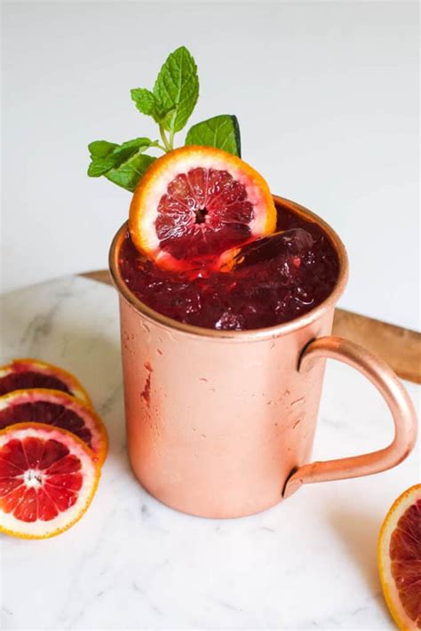 Thirst Quenching Blood Orange Moscow Mule Recipe