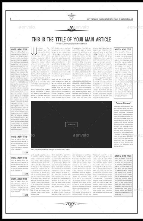The term tabloid journalism refers to an emphasis on such topics as sensational crime stories, astrology, celebrity gossip and television. Newspaper Template - Tabloid | Resume design template, Creative resume templates, Resume ...