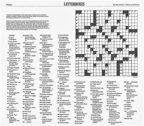 Crosswords have been published in the new york times since 1942. Free Printable Ny Times Crossword Puzzles