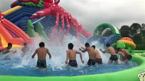 New Design Swimming Pool Water Park Inflatable Water Park With Cheap