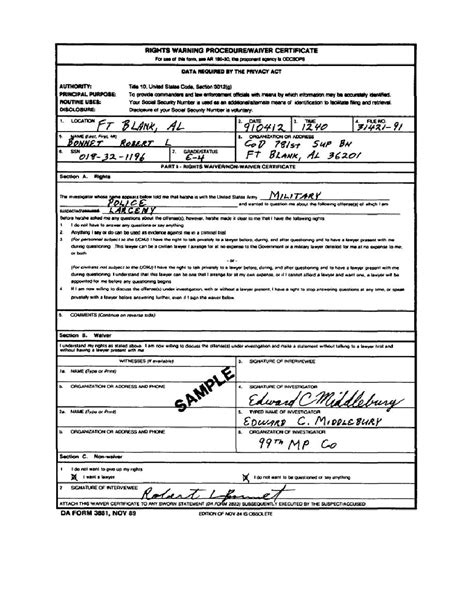 Figure 1 8 Da Form 3881 Rights Warning Procedurewaiver Certificate