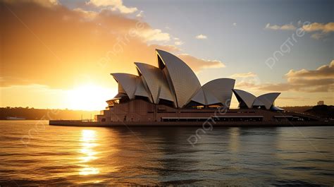 The Sydney Opera House At Sunset Background Australia Picture