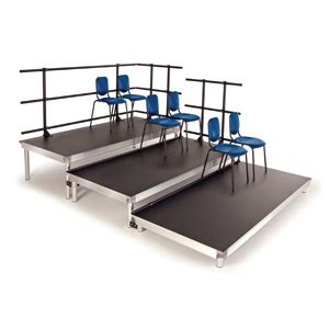 For greater stability the little boost platform utilizes a platform rather than four cone shaped. Seated Risers - Wenger Corporation