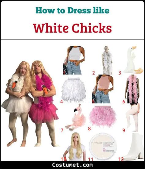 White Chicks Costume For Cosplay And Halloween