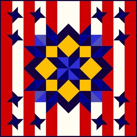 Free Pattern Freedom Star Freedom Quilt Patriotic Quilts Quilt