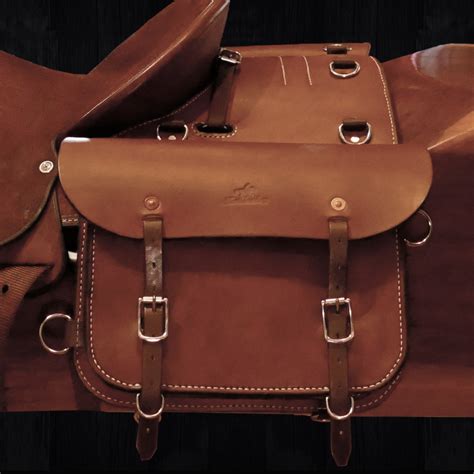 The Trail Rider Double Saddle Bags Solid Leather Kent Saddlery