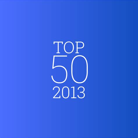 Top 50 For 2013 Iss